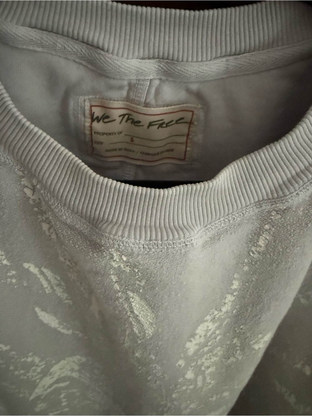 We The Free Juliet Graphic heart pale lilac Pullover - Picture 6 of 6